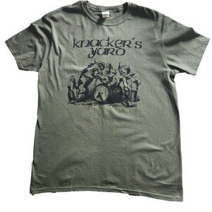 Gildan Knackers Yard T-Shirt Green Large Green Large Graphic Short Sleeve